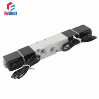 LLJLJ-4v130-06 Dc12v Solenoid Valve 5 Port 3 Position Pneumatic Control Valve Pt1/8 Aluminum Alloy Air Valve