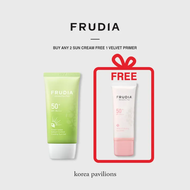 [FRUDIA Official] Green Grape Sebum Control Cooling Sun Gel, SPF50+ PA ...
