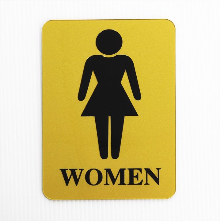 s910-ป้าย-women-ห้องน้ำหญิง-สีทอง