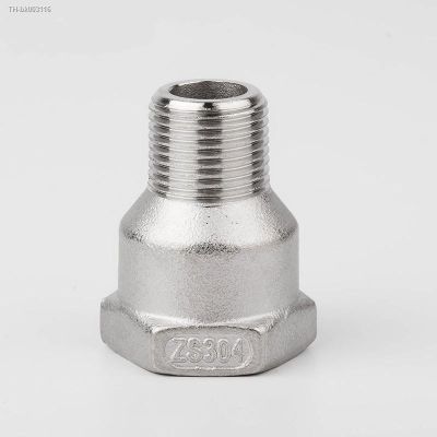 ✔▦ 1/8 1/4 3/8 1/2 3/4 1 BSP Female To Male Thread Reducer 304 Stainless Steel Pipe Fitting Connector Adpater