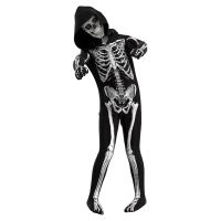 Scary Zombie Skeleton Costume for Kids Skull Costume Cosplay Purim Halloween Costume for Kids