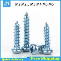 Pan Round Tapping Wood Screw Phillips Carbon Galvanized Zinc Plated M2.5 M4 M5