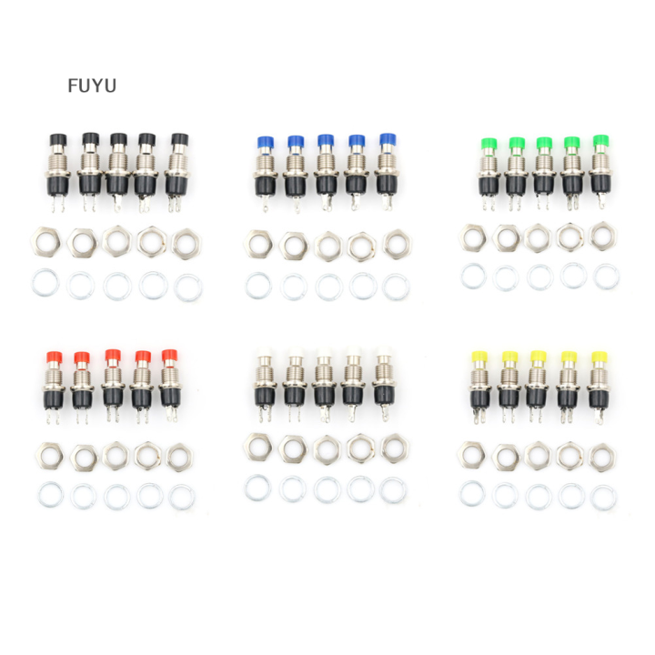 fuyu-5ชิ้น5มิลลิเมตรปุ่มกดชั่วขณะกดสวิตช์รีเซ็ตเปิดตามปกติ