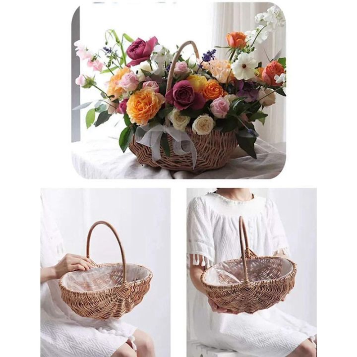 1-piece-handwoven-flower-girl-basket-with-handle-willow-storage-basket-wedding-flower-girl-baskets