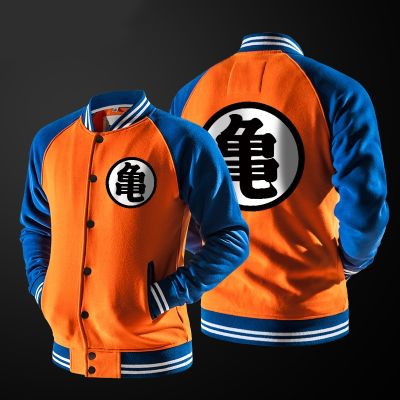 ZOGAA Anime Goku Varsity Jacket Autumn Casual Sweatshirt Hoodie Coat Jacket Brand Baseball Jacket