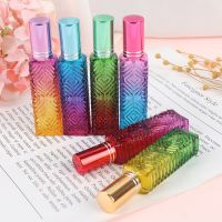 Mini Fragrance Refillable Glass Vials Cosmetic Packaging Spray Bottle New 15ml Colorful Square Glass Empty Perfume Bottle Travel Size Bottles Containe