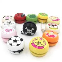 Children Yoyo Ball Cute Animal Prints Wooden Yoyo Toys Ladybug Toys Kids Yo-Yo Creative Yo Yo Toys For Children G0149