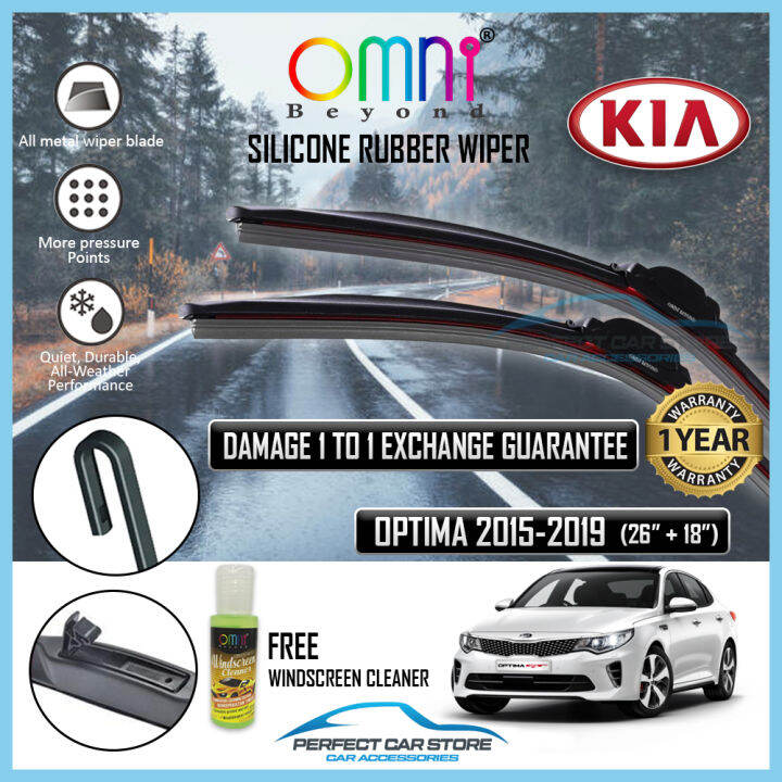 KIA Optima K5 2015 2019 Omni Beyond HYBIRD Rubber Wiper Blade (1 Set) Lazada