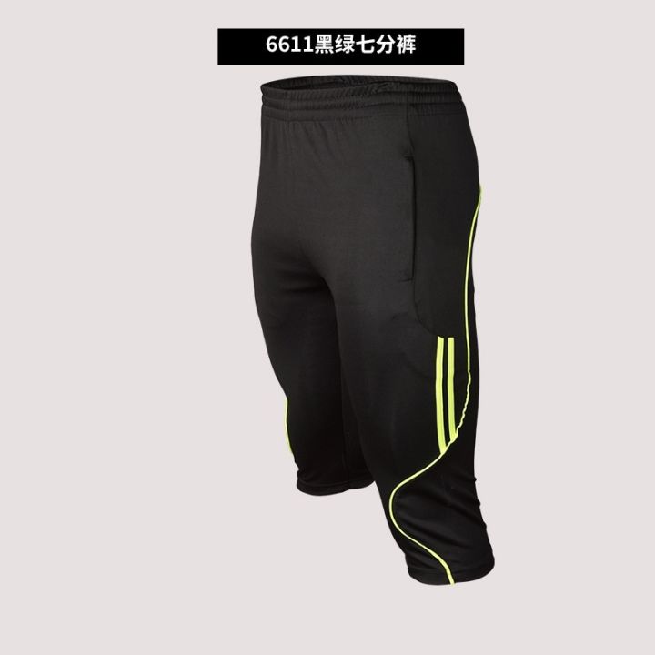 men-3-4-football-shorts-soccer-jogging-running-training-pants-6611