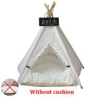 FEIZHUO Lace Pet Tent Dog House Washable Winter Tent Puppy Bed Cat Kennel Portable Teepee With Cushion Kattenmand Pet Supplies