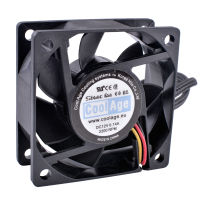 CoolAge 6025 6CM 60x60x25mm 12V 0.14A cpu cooler พัดลมระบายความร้อนเงียบสุด - Meqiao ke