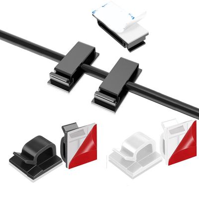 10PCS Cable Organizer Clips Cable Management Desktop Car Workstation Wire Manager Cord Holder USB Charging Data Line Winder