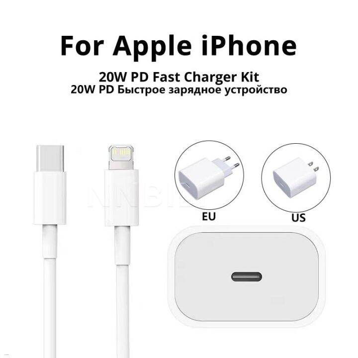 Original USB C PD 20W Fast Charger For iPhone 14 13 12 11 Mini Pro Max ...