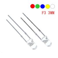 5Colors x20pcs =100pcs F3 Ultra Bright 3MM Round Water Clear Green/Yellow/Blue/White/Red LED Light Lamp Emitting Diode Dides Kit