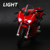 【RUM】1:12 Scale Ducati V4S โลหะผสมโมเดลรถจักรยานยนต์แสงและเสียงประกอบรถของเล่นสำหรับเด็กผู้ชายของเล่นเด็กของขวัญวันเกิดรถของเล่นเด็กรถโมเดลรถของเล่นรถคอลเลกชันรุ่นTH