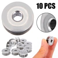 10pcs/set 21mm Aluminum Bobbin Industrial Sewing Machine Tools Bobbins Spool Sewing Craft Tool for Singer Brother Knitting  Crochet