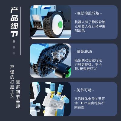 2023 เข้ากันได้กับ Mechanical Group Programming Robot Inligent Remote Control Model Building Blocks ประกอบของเล่นเด็กของขวัญวันเกิด