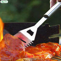 AERJ BBQ Kebob Spatula Kebob ชุดกดสิวสแตนเลสทนทานอุปกรณ์บาร์บีคิวสำหรับอุปกรณ์บาร์บีคิวกลางแจ้ง