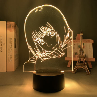 โคมไฟ3d Anime Attack On Titan Armin Arlert For Bedroom Decorative Light Kids Birthday Gift Attack On Titan LED Night Light Manga