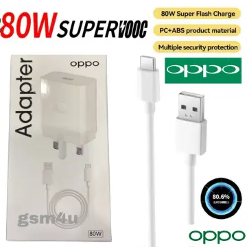 80W OPPO Supervooc Charger EU/US Fast Charging Adapter Usb Type C
