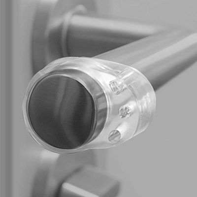 【cw】 4pcs Door Stopper Transparent Silica Gel Handle Buffer Wall Protection Doorknob Walls Anti-collision