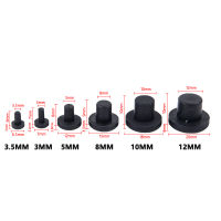 【2023】Solid Rubber Hole Caps 3.5-12mm High Temperature Resistance T Type Silicone Seal Hole Plugs Dust-proof Gasket Blanking End Caps