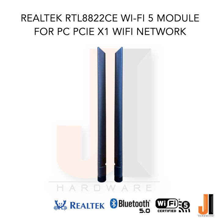 realtek-rtl8822ce-wi-fi-5-module-card-pcie-x1-for-pc-wifi-network-wireless-lan-bluetooth-v-5-0-dual-band-2-4ghz-speed-1-2-gbps-ของใหม่มีการรับประกัน