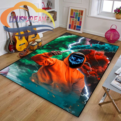 【cw】Gamer or Game handle Playroom and Bedroom Plush Car Non-slip Car Soft Play Mat Bed Area Rug Parlor Decor ！