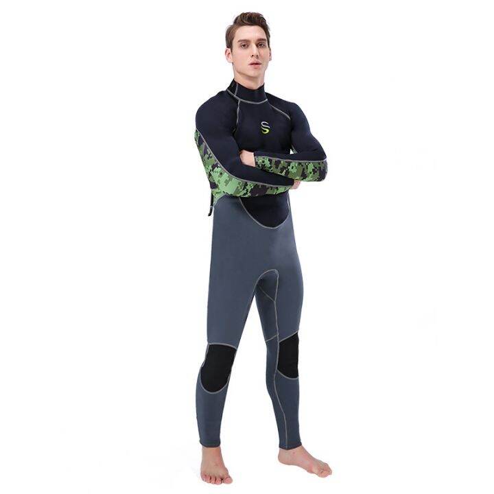 cod-slinx-long-sleeved-one-piece-wetsuit-full-set-mens-2mm-sunscreen-surf-snorkeling-suit-warm-waterproof-female-spot