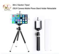 Mini 2 ขาตั้งกล้อง DSLR กล้องมือถือ Phone Stand ผู้ถือ Retractable / Mini 2 Section Tripod DSLR Camera Mobile Phone Stand Holder Retractable