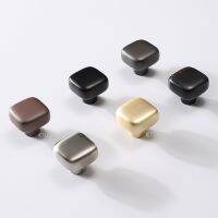 Cupboard Cabinet Door Drawer Shoe Box Pulls Knobs Modern Nordic Square Wardrobe Dresser Dooroom Zinc Alloy Furniture Handles