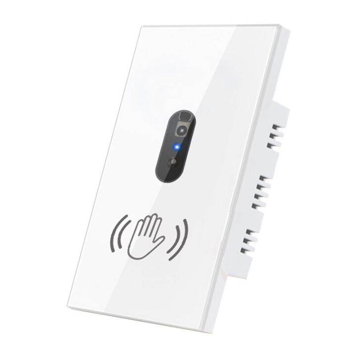 NEW Smart Wall Switch Infrared Sensor Glass Display Panel Neutral Wire