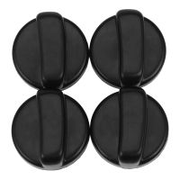 Kitchen 44 mm Diameter Plastic Black Button Switch for Gas Cooktop 4