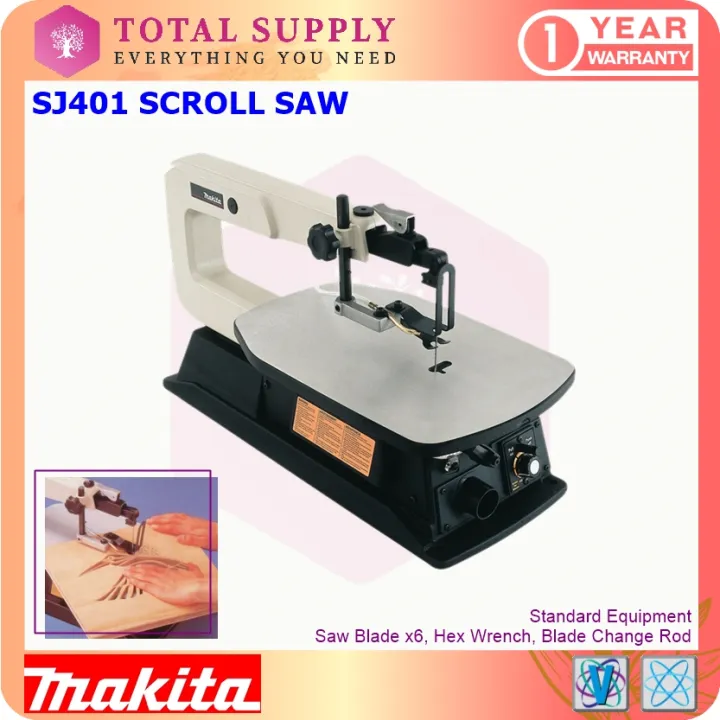 SJ401 MAKITA 16" SCROLL SAW 50W Maximum Cutting Thickness 50mm, 600mm