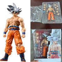 D Ragon B All Z ซูเปอร์รูปที่มีผมสีขาว Son Goku รูปการกระทำ D Ragonball Migatte ไม่มีคุ16เซนติเมตรของเล่นรุ่นชั้นวางหนังสือตกแต่ง