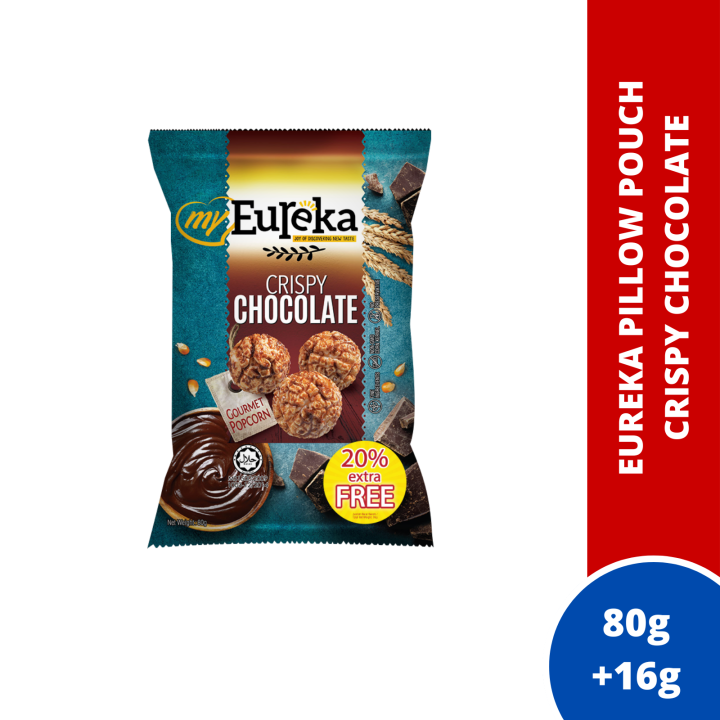 Eureka Popcorn Crispy Chocolate 80g + Extra 16g Lazada