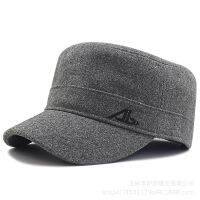 【cw】Male Winter Plus Size Felt Hat Dad Outdoors Casual Wool Military Hats Big Bone Men Large Size Flat Army Caps 56-62cm 62-68cm