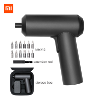 Xiaomi Mijia ไขควงไฟฟ้าไร้สาย5N.M แรงบิดไฟฟ้าในครัวเรือนไขควงไฟฟ้า12Pcs S2สกรู Bits ไฟ LED