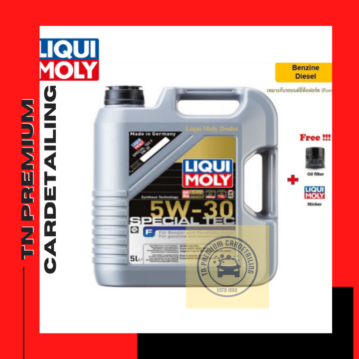 Liqui Moly 5W-30 Special Tec F ขนาด 5 ลิตร แถมกรองตรงรุ่น | Lazada.co.th