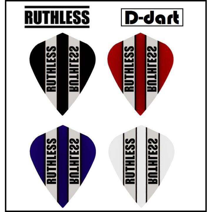 Ruthless Dart Flights KITE 100 Micron Clear Panel Darts Flight Lazada