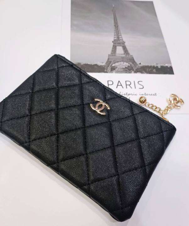 กระเป๋า-chanel-ใบเล็กแบบพกพาง่าย-กระเป๋าใส่เงินใส่เครื่องสำอางค์กระเป๋าถือซิปรอบ-กระเป๋าถือเป็นครัชสวยๆกระเป๋าอเนกประสงค์รูปทรงน่า