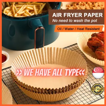 BAKERY 5 Size 100pcs Air Fryer Non Stick Paper Liners Perforated Parchment  Sheets Baking Cooking Bamboo Steamer Paper