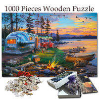 Darrell Bush - Camping Reflections ตัวต่อจิกซอว์1000Pcs 75X50cm ภาพการศึกษาจิ๊กซอว์กระดาษยากมือวาดสำหรับวัยรุ่น