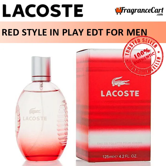 Andet Tage en risiko embargo Authentic Hot Sale (125ml) EDT de Authentic Men in New 100% Red Lacoste  Style for Play Perfume/Fragrance] Toilette Eau [Brand | Lazada PH