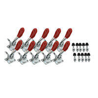 10 PCS Red Toggle Clamp GH-201A Quick Release Hand Tools ชุดคลิปแนวนอนแนวตั้งแนวนอนสำหรับ Hand Tool