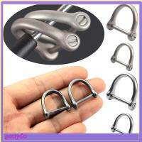 GOUPDO รูปร่าง D หัวเข็มขัดบัคเกิล โลหะผสมไททาเนียม ที่มีคุณภาพสูง Carabiner มี2ขนาด กำไลข้อมือหัวเข็มขัด อุปกรณ์เสริมกลางแจ้ง