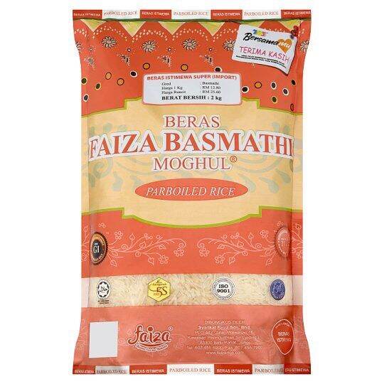 Faiza Beras Moghul Basmathi Parboiled Rice 2kg Lazada