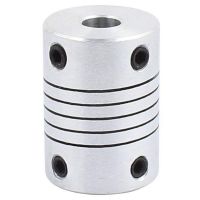 6mm to 8mm Shaft Coupling 25mm Length 18mm Diameter Stepper Motor Coupler Aluminum Alloy Joint Connector for 3D Printer CN