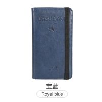 RFID Passport Wallet Long New Women Men PU Leather Wallet Ladies Hand Phone Bag Purse Slim Travel Card Wallet Vallet Wristlet