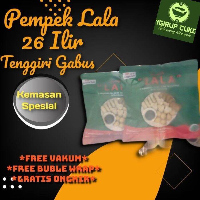 Pempek Palembang Lala 26 Ilir PREMIUM-paket Isi 250gr Pempek Crispy ...